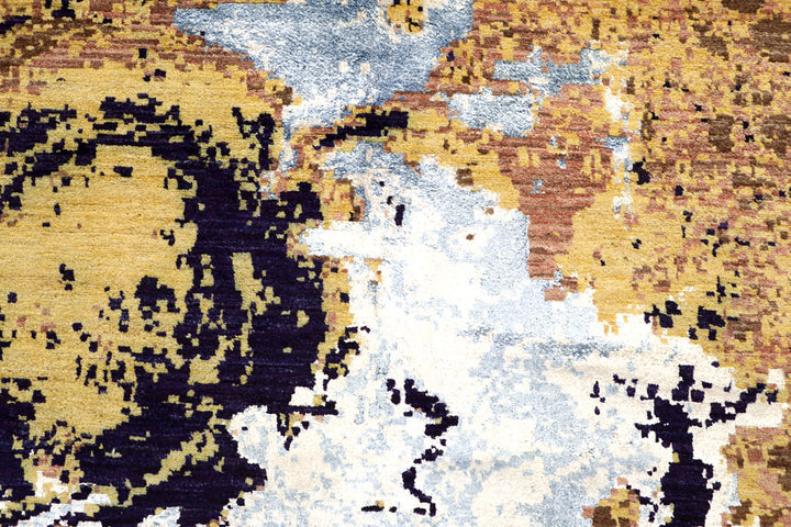 Multi Colored Abstract 8' x 10' 3 - No. 65194 - ALRUG Rug Store