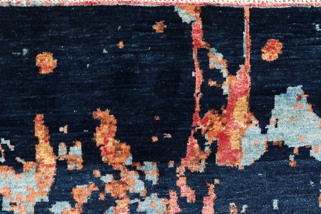 Multi Colored Abstract 8'  11" x 11'  10" - No. QA17637