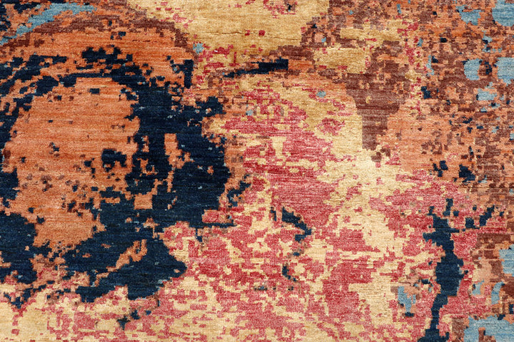 Multi Colored Abstract 8'  11" x 11'  10" - No. QA17637