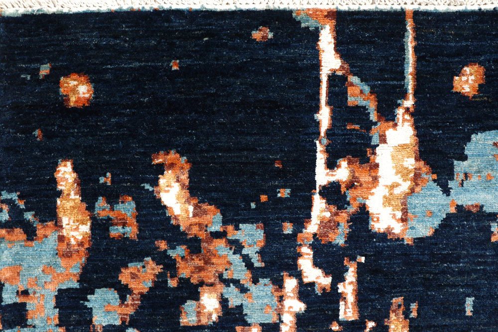 Multi Colored Abstract 9' x 11' 10 - No. 65196 - ALRUG Rug Store