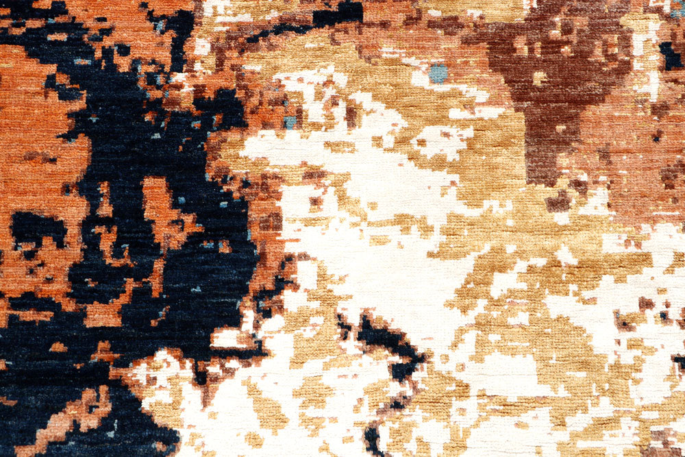 Multi Colored Abstract 9' x 11' 10 - No. 65196 - ALRUG Rug Store