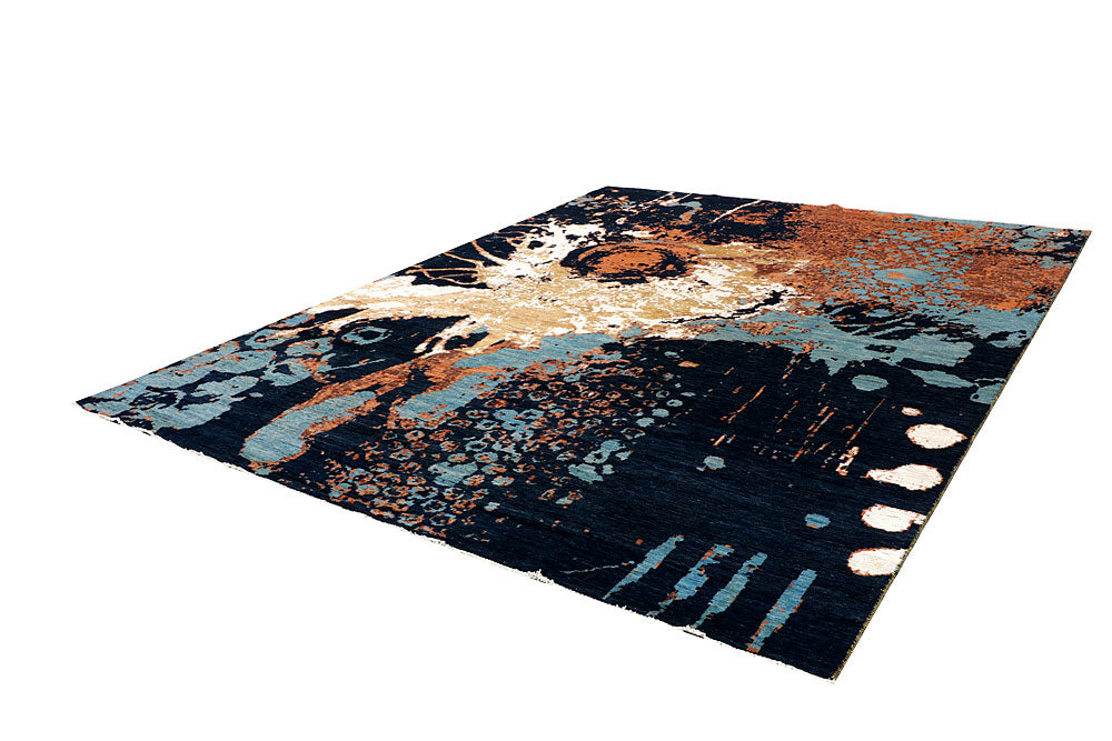 Multi Colored Abstract 9' x 11' 10 - No. 65196 - ALRUG Rug Store