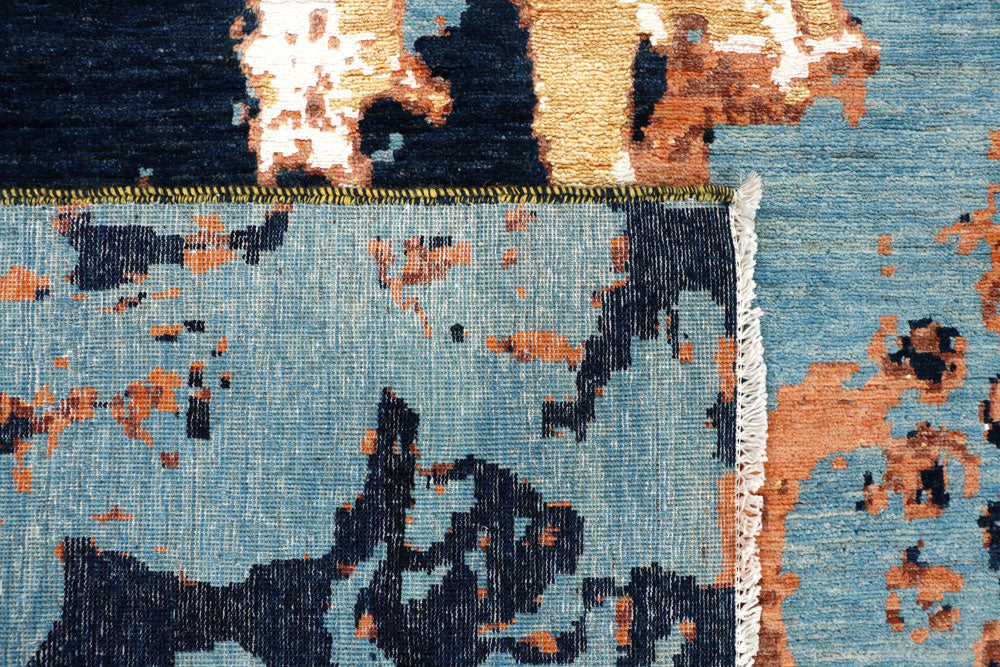 Multi Colored Abstract 9' x 11' 10 - No. 65196 - ALRUG Rug Store