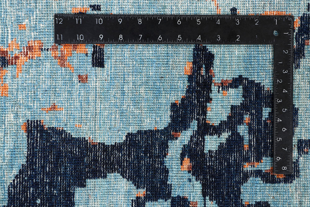 Multi Colored Abstract 9' x 11' 10 - No. 65196 - ALRUG Rug Store