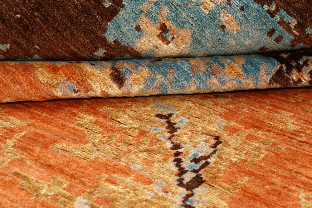 Multi Colored Abstract 8' 11 x 11' 10 - No. 65198 - ALRUG Rug Store