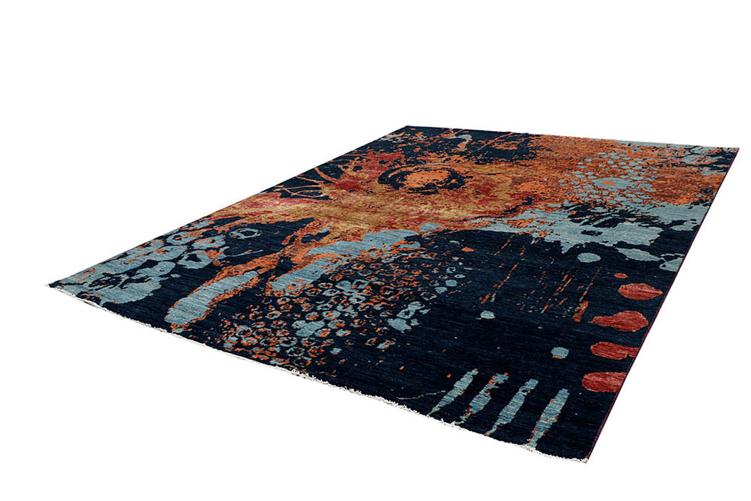 Multi Colored Abstract 9'  x" 11'  10" - No. QA35687