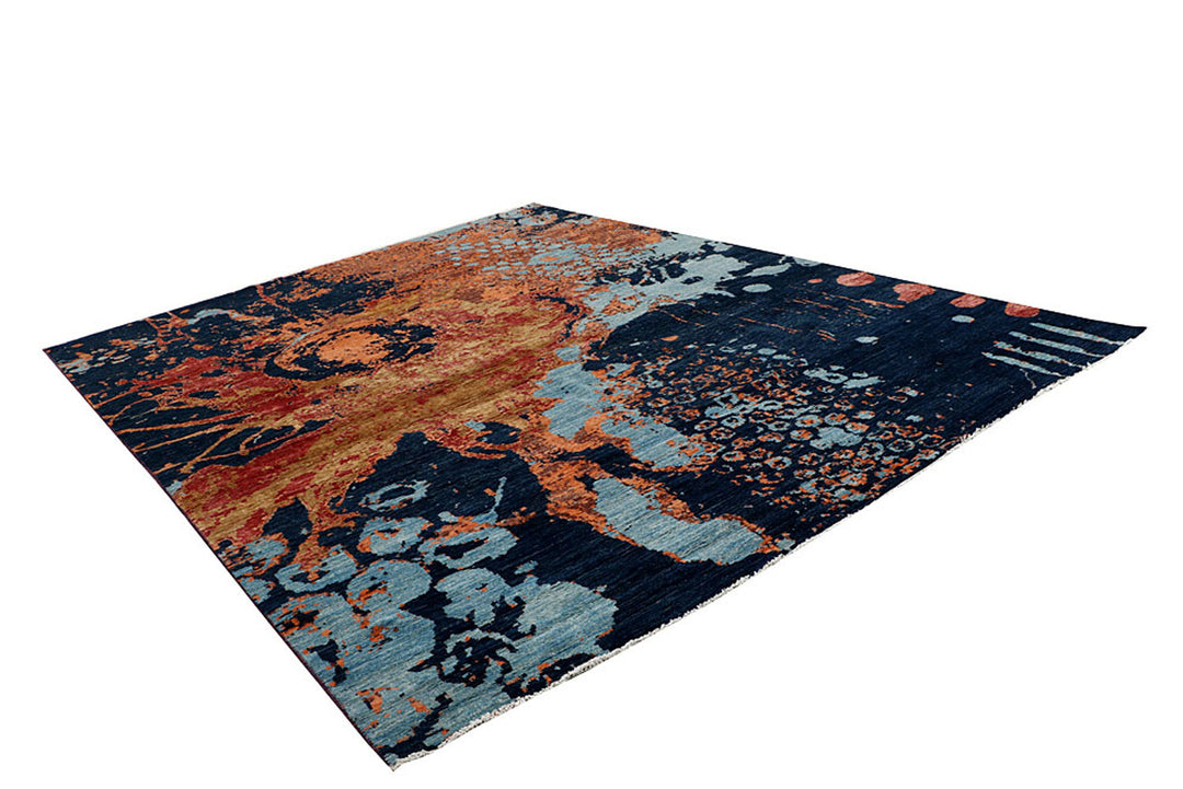 Multi Colored Abstract 9'  x" 11'  10" - No. QA35687