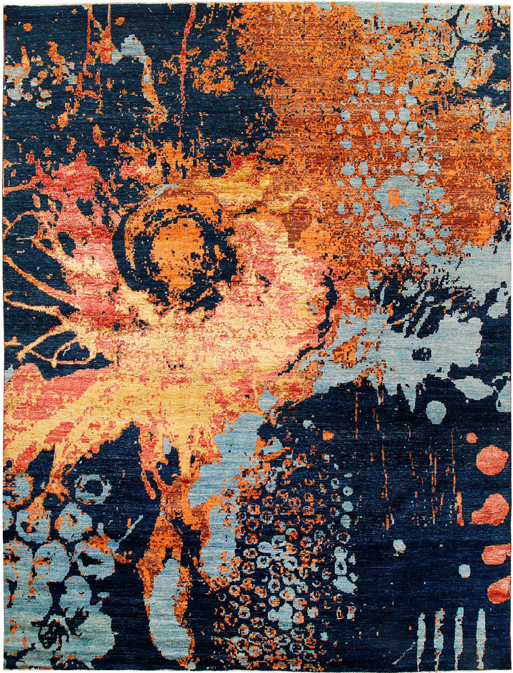 Multi Colored Abstract 9'  x" 11'  10" - No. QA35687