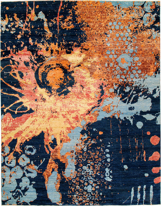 Multi Colored Abstract 8' 11 x 11' 7 - No. 65201 - ALRUG Rug Store