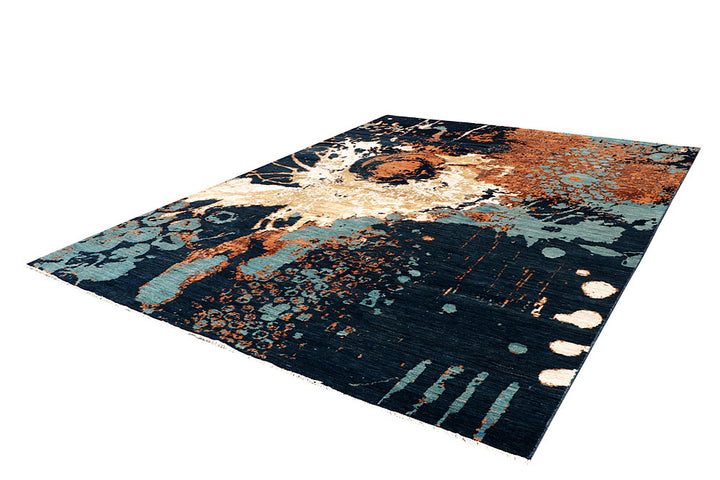 Multi Colored Abstract 8' 11 x 11' 8 - No. 65202 - ALRUG Rug Store