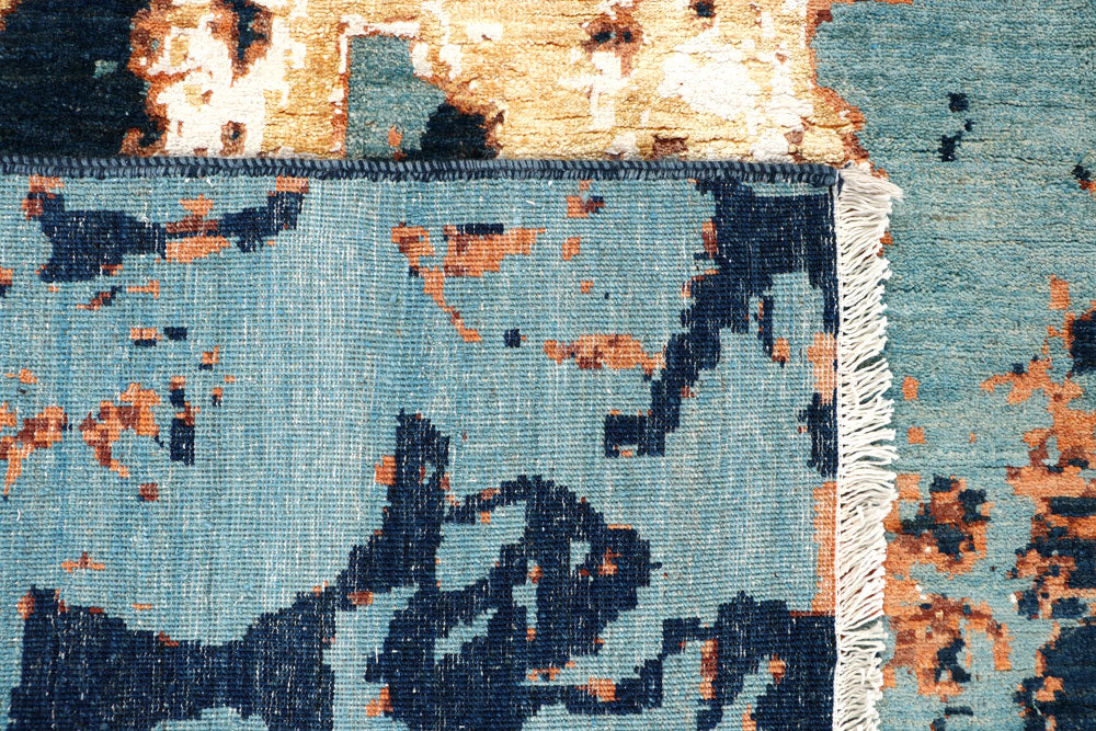 Multi Colored Abstract 8' 11 x 11' 8 - No. 65202 - ALRUG Rug Store