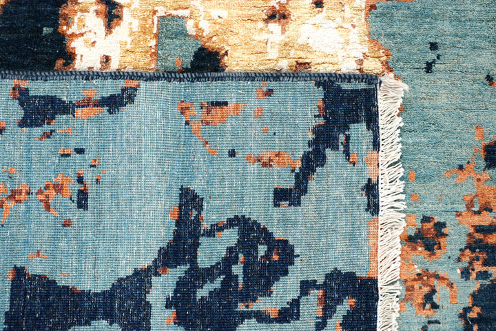 Multi Colored Abstract 8' 11 x 11' 8 - No. 65202 - ALRUG Rug Store