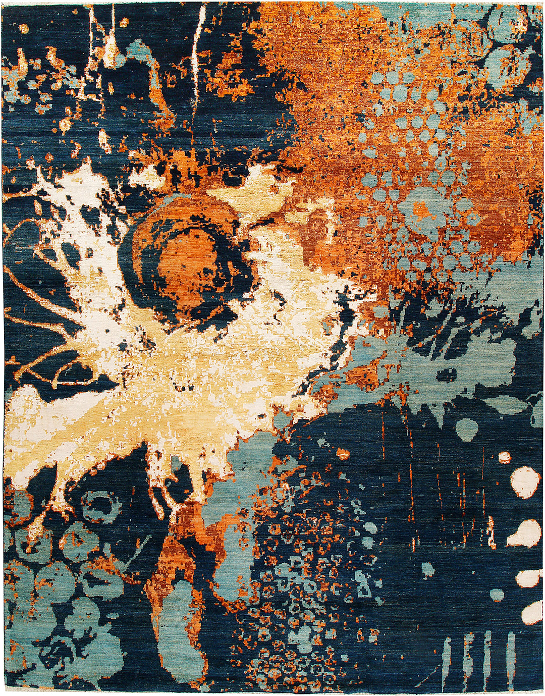 Multi Colored Abstract 8' 11 x 11' 8 - No. 65202 - ALRUG Rug Store