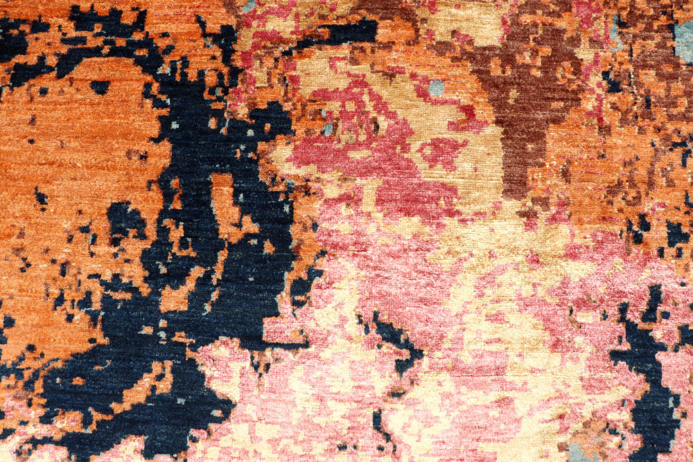 Multi Colored Abstract 10' x 13' 8 - No. 65203 - ALRUG Rug Store