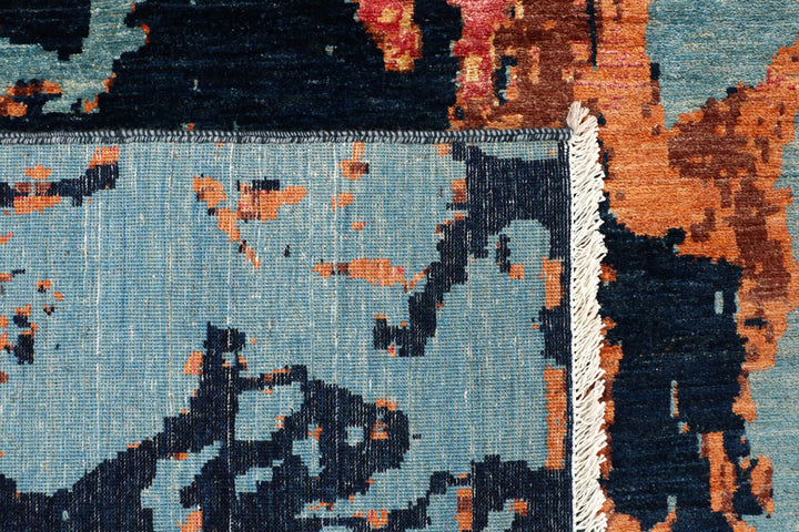 Multi Colored Abstract 10' x 13' 8 - No. 65203 - ALRUG Rug Store