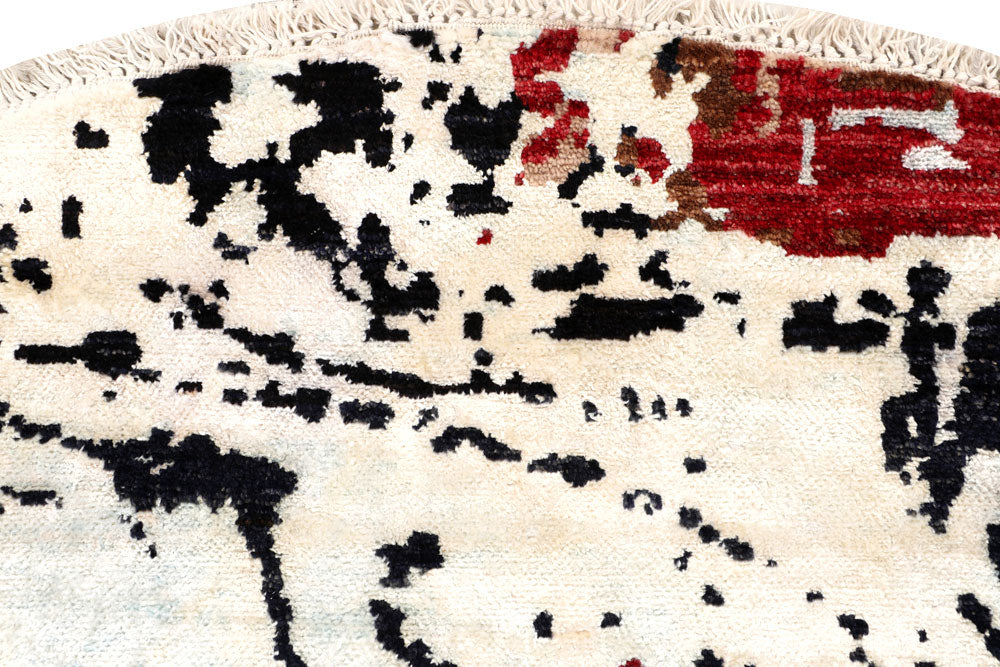 Multi Colored Abstract 6' 3 x 6' 3 - No. 65206 - ALRUG Rug Store