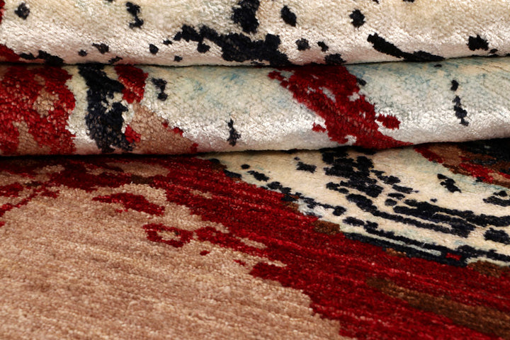 Multi Colored Abstract 6' 3 x 6' 3 - No. 65206 - ALRUG Rug Store