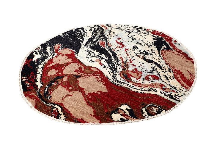 Multi Colored Abstract 6' 3 x 6' 3 - No. 65206 - ALRUG Rug Store