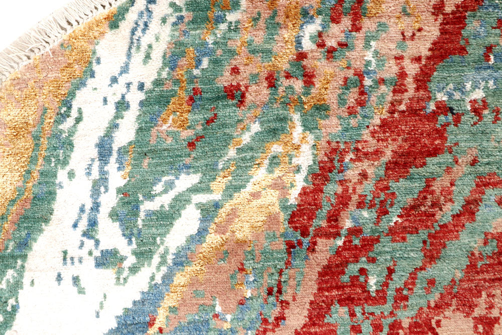 Multi Colored Abstract 6' 2 x 6' 2 - No. 65209 - ALRUG Rug Store