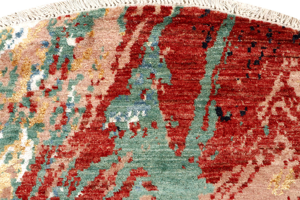 Multi Colored Abstract 6' 2 x 6' 2 - No. 65209 - ALRUG Rug Store