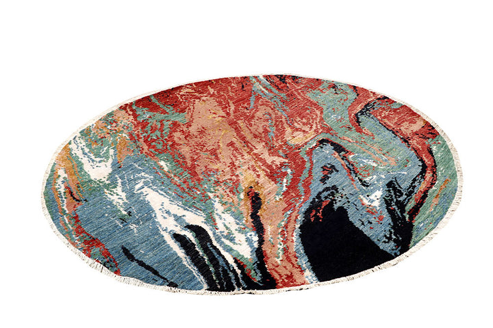 Multi Colored Abstract 6' 2 x 6' 2 - No. 65209 - ALRUG Rug Store