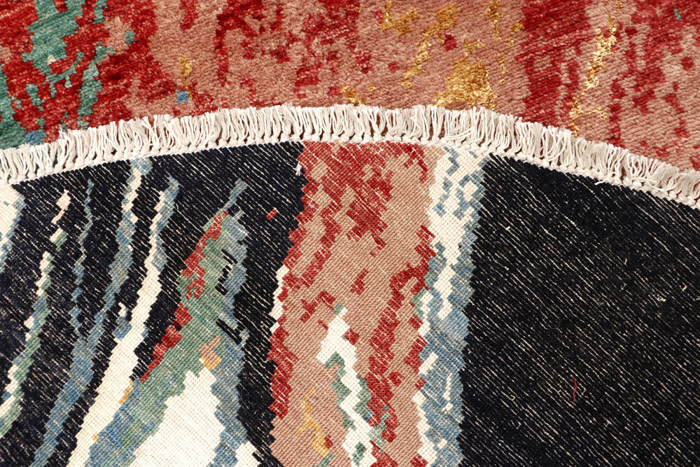 Multi Colored Abstract 6' 2 x 6' 2 - No. 65209 - ALRUG Rug Store