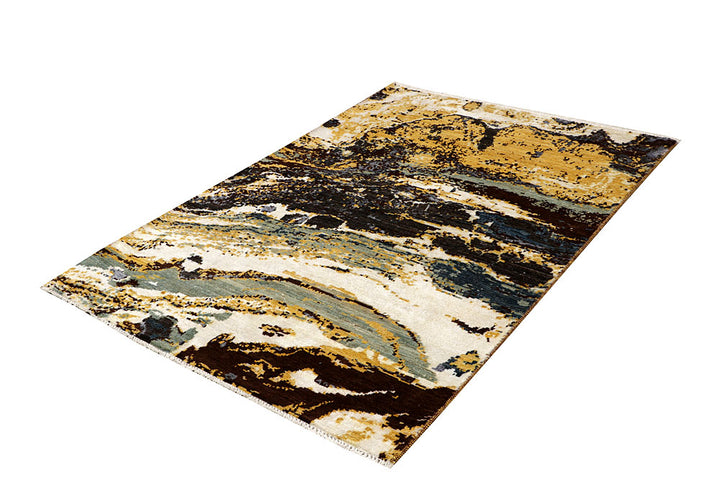 Multi Colored Abstract 4' 2 x 6' 2 - No. 65211 - ALRUG Rug Store