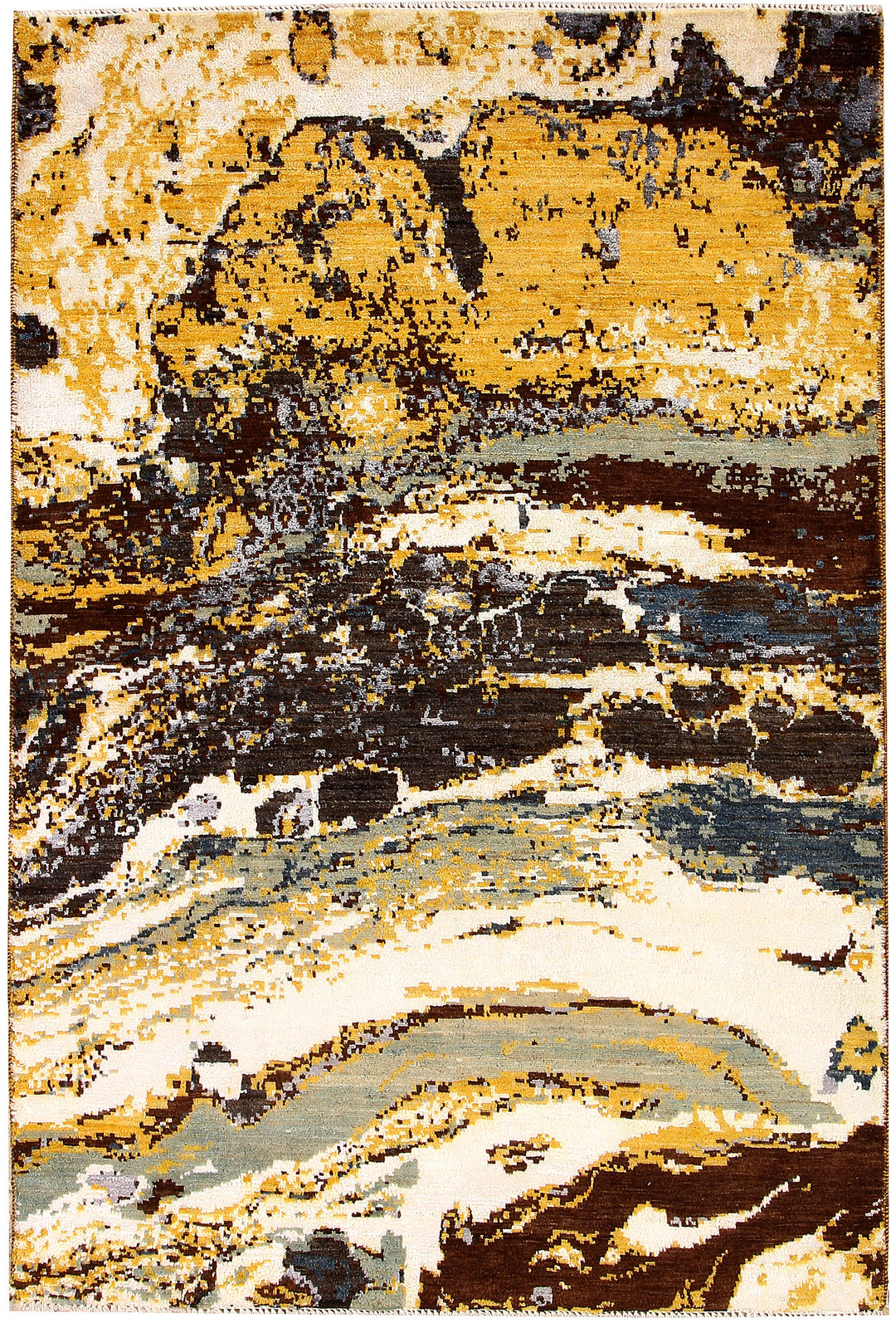 Multi Colored Abstract 4' 2 x 6' 2 - No. 65211 - ALRUG Rug Store