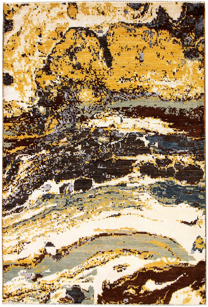 Multi Colored Abstract 4' 2 x 6' 2 - No. 65211 - ALRUG Rug Store