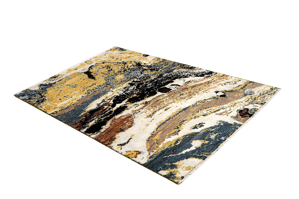 Multi Colored Abstract 4' 2 x 6' 3 - No. 65212 - ALRUG Rug Store