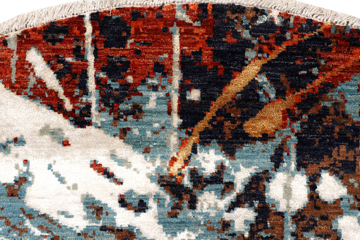 Multi Colored Abstract 8' 1 x 8' 2 - No. 65213 - ALRUG Rug Store