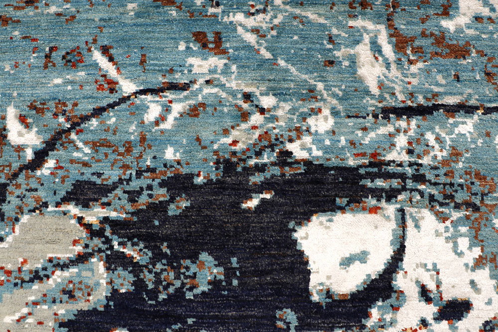 Multi Colored Abstract 8' 1 x 8' 2 - No. 65213 - ALRUG Rug Store