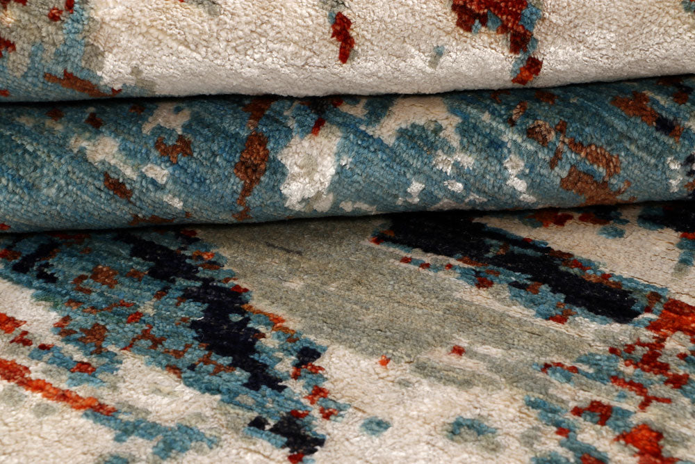 Multi Colored Abstract 8' 1 x 8' 2 - No. 65213 - ALRUG Rug Store