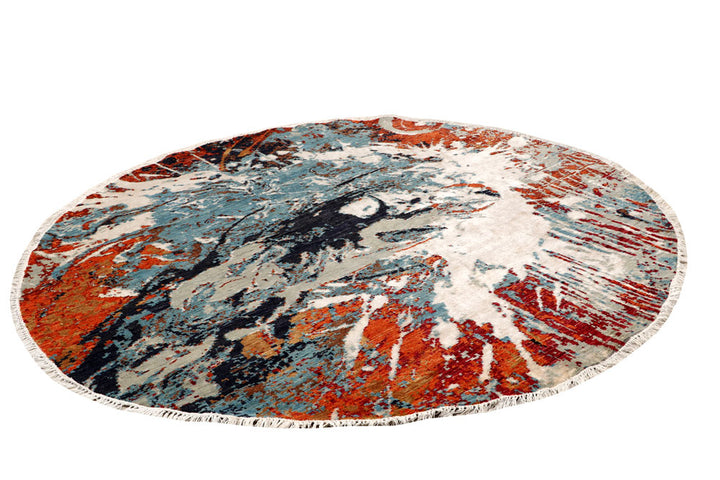 Multi Colored Abstract 8' 1 x 8' 2 - No. 65213 - ALRUG Rug Store