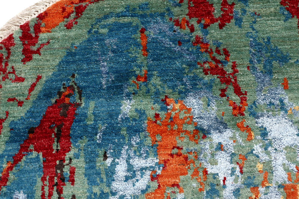 Multi Colored Abstract 8' 2 x 8' 2 - No. 65216 - ALRUG Rug Store