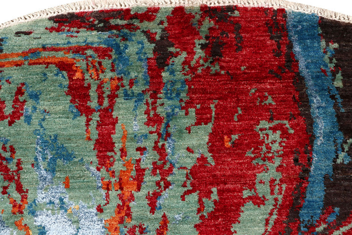 Multi Colored Abstract 8' 2 x 8' 2 - No. 65216 - ALRUG Rug Store