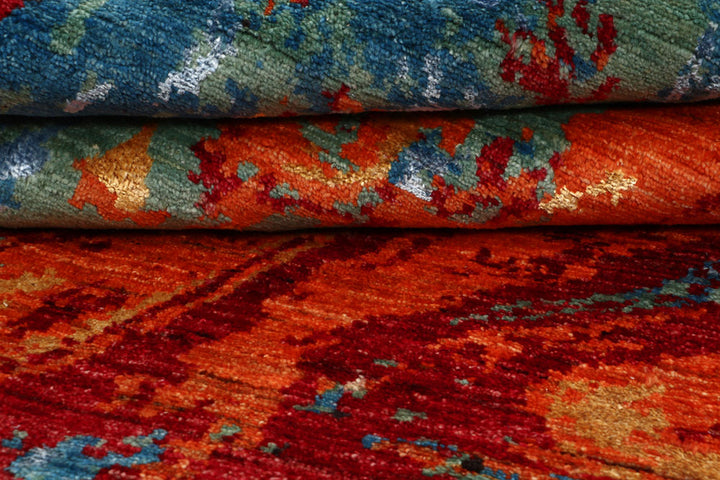 Multi Colored Abstract 8' 2 x 8' 2 - No. 65216 - ALRUG Rug Store