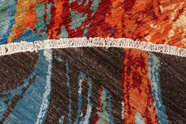 Multi Colored Abstract 8' 2 x 8' 2 - No. 65216 - ALRUG Rug Store