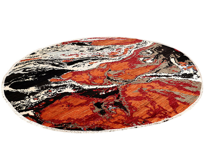 Multi Colored Abstract 8' 1 x 8' 2 - No. 65217 - ALRUG Rug Store