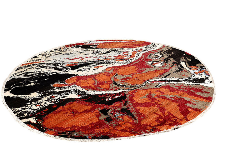 Multi Colored Abstract 8'  1" x 8'  2" - No. QA42951