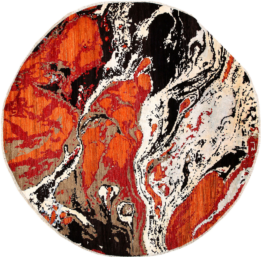 Multi Colored Abstract 8' 1 x 8' 2 - No. 65217 - ALRUG Rug Store