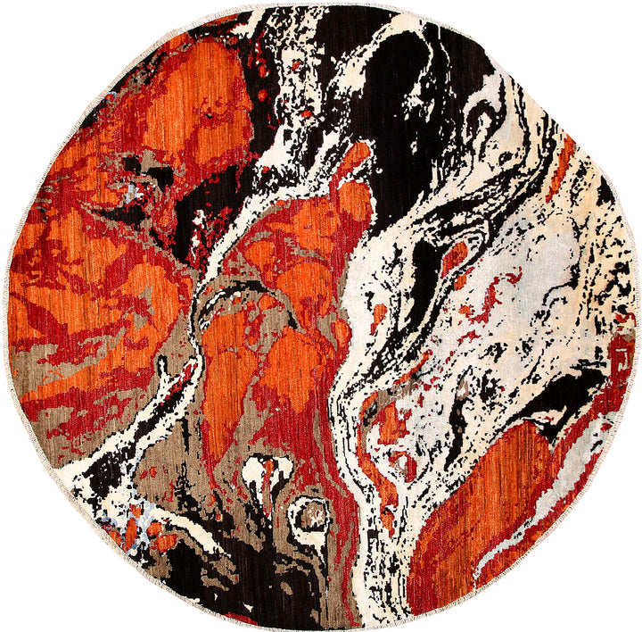 Multi Colored Abstract 8' 1 x 8' 2 - No. 65217 - ALRUG Rug Store