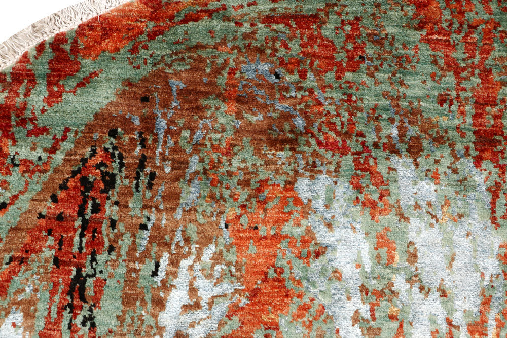 Multi Colored Abstract 8' 1 x 8' 1 - No. 65218 - ALRUG Rug Store