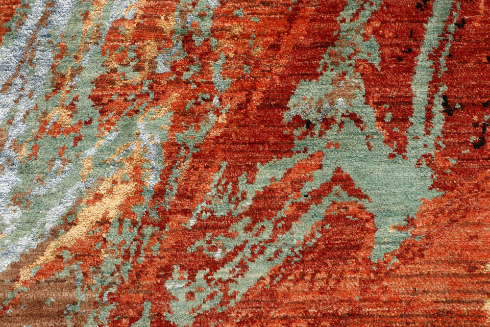 Multi Colored Abstract 8' 1 x 8' 1 - No. 65218 - ALRUG Rug Store