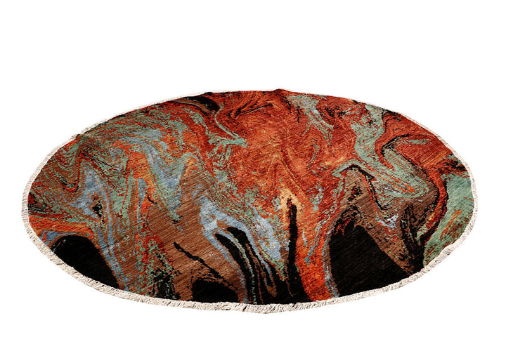 Multi Colored Abstract 8' 1 x 8' 1 - No. 65218 - ALRUG Rug Store