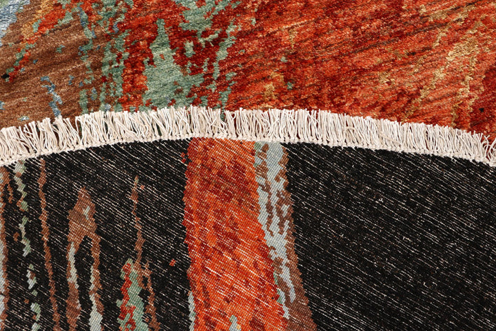 Multi Colored Abstract 8' 1 x 8' 1 - No. 65218 - ALRUG Rug Store