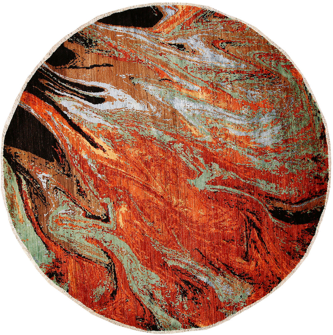 Multi Colored Abstract 8' 1 x 8' 1 - No. 65218 - ALRUG Rug Store