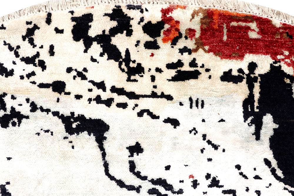 Multi Colored Abstract 8' 2 x 8' 4 - No. 65219 - ALRUG Rug Store