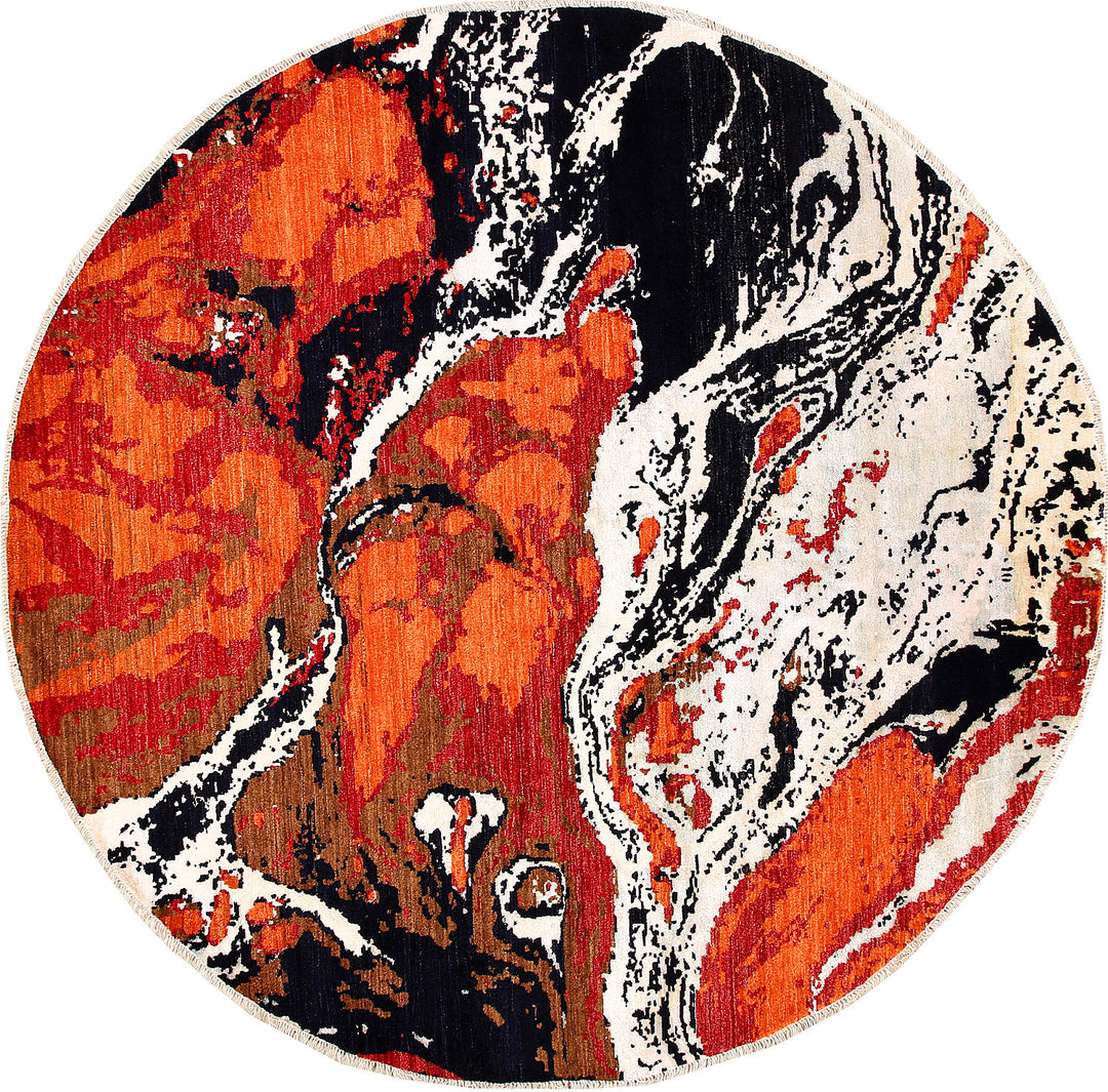 Multi Colored Abstract 8' 2 x 8' 4 - No. 65219 - ALRUG Rug Store