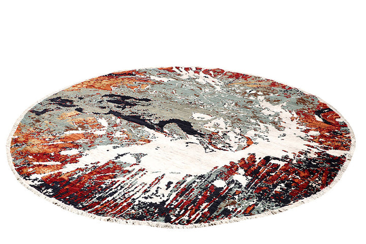 Multi Colored Abstract 8' 3 x 8' 1 - No. 65220 - ALRUG Rug Store